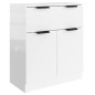 vidaXL 3-tlg. Sideboard Hochglanz-Weiß Holzwerkstoff vidaXL 3-tlg. Sideboard Hochglanz-Weiß Holzwerkstoff