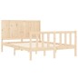 vidaXL Massivholzbett mit Kopfteil 140x190 cm vidaXL Massivholzbett mit Kopfteil 140x190 cm