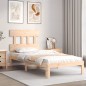 vidaXL Massivholzbett mit Kopfteil 90x200 cm vidaXL Massivholzbett mit Kopfteil 90x200 cm