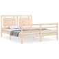 vidaXL Massivholzbett mit Kopfteil 160x200 cm vidaXL Massivholzbett mit Kopfteil 160x200 cm