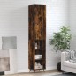 Highboard Räuchereiche 34,5x34x180 cm Holzwerkstoff Highboard Räuchereiche 34,5x34x180 cm Holzwerkstoff
