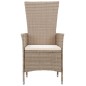 vidaXL 5-tlg. Garten-Essgruppe Beige vidaXL 5-tlg. Garten-Essgruppe Beige