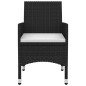 vidaXL 5-tlg. Garten-Essgruppe mit Auflagen Poly Rattan und Glas vidaXL 5-tlg. Garten-Essgruppe mit Auflagen Poly Rattan und Glas