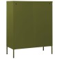 vidaXL Kommode Olivgrün 80x35x101,5 cm Stahl vidaXL Kommode Olivgrün 80x35x101,5 cm Stahl