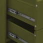 vidaXL Kommode Olivgrün 80x35x101,5 cm Stahl vidaXL Kommode Olivgrün 80x35x101,5 cm Stahl