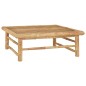 5-tlg. Garten-Lounge-Set mit Cremeweißen Kissen Bambus 5-tlg. Garten-Lounge-Set mit Cremeweißen Kissen Bambus
