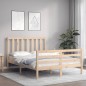 vidaXL Massivholzbett mit Kopfteil 140x200 cm vidaXL Massivholzbett mit Kopfteil 140x200 cm