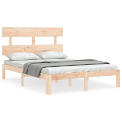 vidaXL Massivholzbett ohne Matratze 140x200 cm Kiefernholz