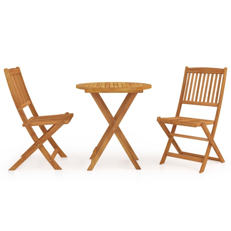 vidaXL 3-tlg. Garten-Essgruppe Klappbar Massivholz Akazie vidaXL 3-tlg. Garten-Essgruppe Klappbar Massivholz Akazie