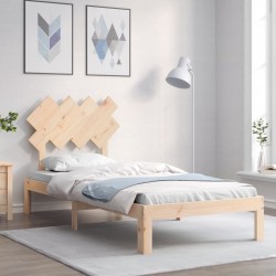 vidaXL Massivholzbett ohne Matratze 90x200 Kiefernholz
