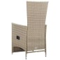 vidaXL 5-tlg. Garten-Essgruppe Beige vidaXL 5-tlg. Garten-Essgruppe Beige