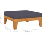 vidaXL 10-tlg. Garten-Lounge-Set mit Kissen Akazie Massivholz vidaXL 10-tlg. Garten-Lounge-Set mit Kissen Akazie Massivholz