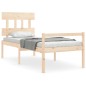 vidaXL Seniorenbett mit Kopfteil 90x200 cm Massivholz vidaXL Seniorenbett mit Kopfteil 90x200 cm Massivholz