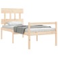 vidaXL Seniorenbett mit Kopfteil 90x200 cm Massivholz vidaXL Seniorenbett mit Kopfteil 90x200 cm Massivholz