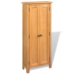 vidaXL Schrank 50x22x122 cm Massivholz Eiche