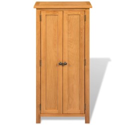 vidaXL Schrank 50x22x122 cm Massivholz Eiche