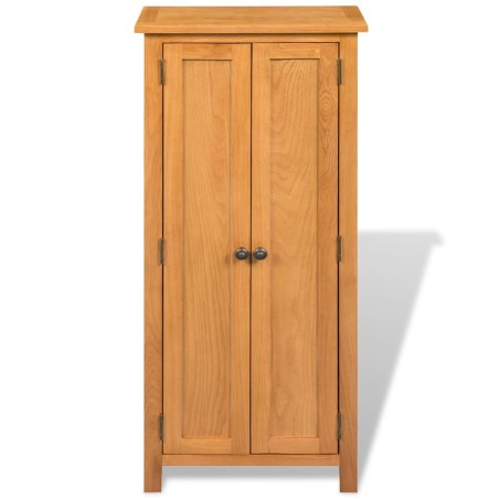 vidaXL Schrank 50x22x122 cm Massivholz Eiche
