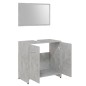 vidaXL 4-tlg. Badmöbel-Set Betongrau Holzwerkstoff vidaXL 4-tlg. Badmöbel-Set Betongrau Holzwerkstoff