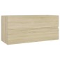 vidaXL Waschbeckenunterschrank Einbaubecken Sonoma-Eiche Holzwerkstoff vidaXL Waschbeckenunterschrank Einbaubecken Sonoma-Eiche Holzwerkstoff