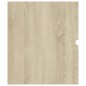 vidaXL Waschbeckenunterschrank Einbaubecken Sonoma-Eiche Holzwerkstoff vidaXL Waschbeckenunterschrank Einbaubecken Sonoma-Eiche Holzwerkstoff
