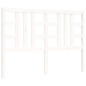 vidaXL Massivholzbett mit Kopfteil Weiß 140x190 cm vidaXL Massivholzbett mit Kopfteil Weiß 140x190 cm