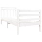vidaXL Massivholzbett Weiß 90x190 cm vidaXL Massivholzbett Weiß 90x190 cm