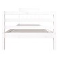 vidaXL Massivholzbett Weiß 90x190 cm vidaXL Massivholzbett Weiß 90x190 cm