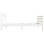 vidaXL Massivholzbett Weiß 90x190 cm vidaXL Massivholzbett Weiß 90x190 cm