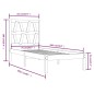 vidaXL Massivholzbett Weiß Kiefer 75x190 cm vidaXL Massivholzbett Weiß Kiefer 75x190 cm