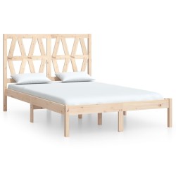 vidaXL Massivholzbett Kiefer 140x190 cm