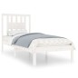 vidaXL Massivholzbett Weiß 75x190 cm vidaXL Massivholzbett Weiß 75x190 cm