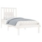 vidaXL Massivholzbett Weiß 75x190 cm vidaXL Massivholzbett Weiß 75x190 cm