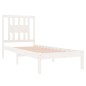 vidaXL Massivholzbett Weiß 75x190 cm vidaXL Massivholzbett Weiß 75x190 cm