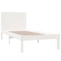 vidaXL Massivholzbett Weiß 75x190 cm vidaXL Massivholzbett Weiß 75x190 cm