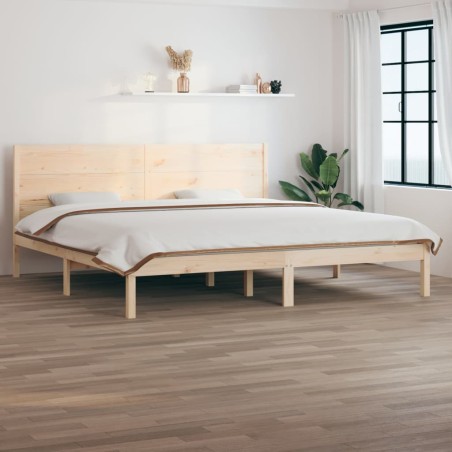 vidaXL Massivholzbett 180x200 cm