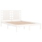 vidaXL Massivholzbett Weiß 120x190 cm vidaXL Massivholzbett Weiß 120x190 cm