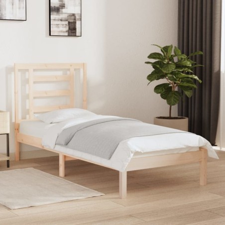 vidaXL Massivholzbett 75x190 cm