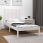vidaXL Massivholzbett Weiß 75x190 cm vidaXL Massivholzbett Weiß 75x190 cm
