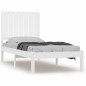 vidaXL Massivholzbett Weiß 75x190 cm vidaXL Massivholzbett Weiß 75x190 cm