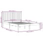 vidaXL Massivholzbett 150x200 cm vidaXL Massivholzbett 150x200 cm