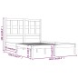 vidaXL Massivholzbett Kiefer 135x190 cm vidaXL Massivholzbett Kiefer 135x190 cm