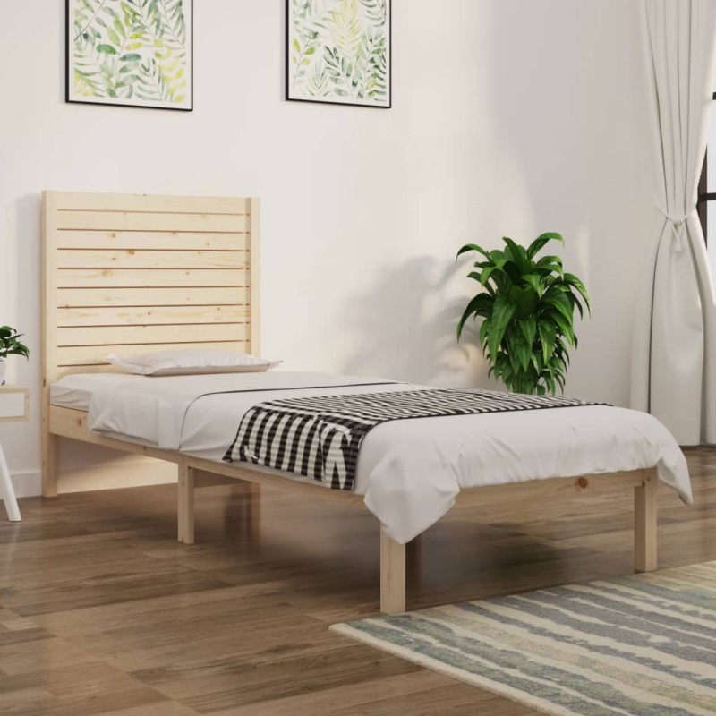 vidaXL Massivholzbett 75x190 cm vidaXL Massivholzbett 75x190 cm