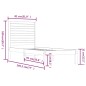 vidaXL Massivholzbett 75x190 cm vidaXL Massivholzbett 75x190 cm