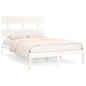 vidaXL Massivholzbett Weiß 120x190 cm vidaXL Massivholzbett Weiß 120x190 cm