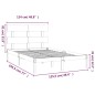 vidaXL Massivholzbett Weiß 120x190 cm vidaXL Massivholzbett Weiß 120x190 cm