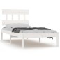 vidaXL Massivholzbett Weiß 75x190 cm vidaXL Massivholzbett Weiß 75x190 cm