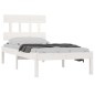 vidaXL Massivholzbett Weiß 75x190 cm vidaXL Massivholzbett Weiß 75x190 cm