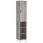 vidaXL Highboard Grau Sonoma 34,5x34x180 cm Holzwerkstoff vidaXL Highboard Grau Sonoma 34,5x34x180 cm Holzwerkstoff