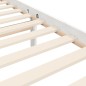 vidaXL Massivholzbett mit Kopfteil Weiß 140x190 cm vidaXL Massivholzbett mit Kopfteil Weiß 140x190 cm