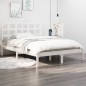 vidaXL Massivholzbett Weiß 120x190 cm vidaXL Massivholzbett Weiß 120x190 cm
